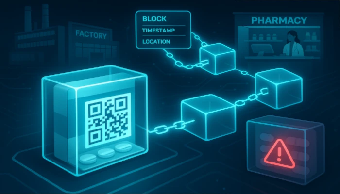 Blockchain garantindo a integridade de um produto, desde a fábrica até o consumidor