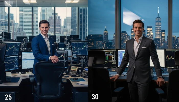 John, 5 anos depois, como vice presidente de um Hedge Fund de sucesso