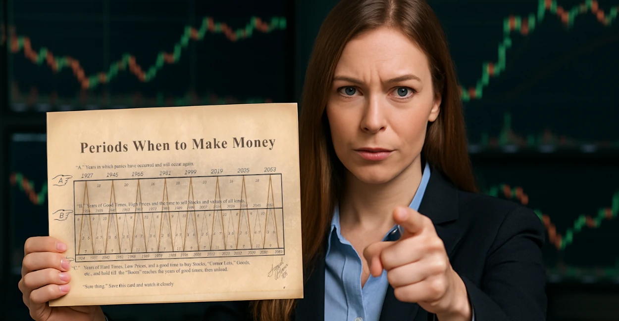 trader segunrando o ciclo de benner
